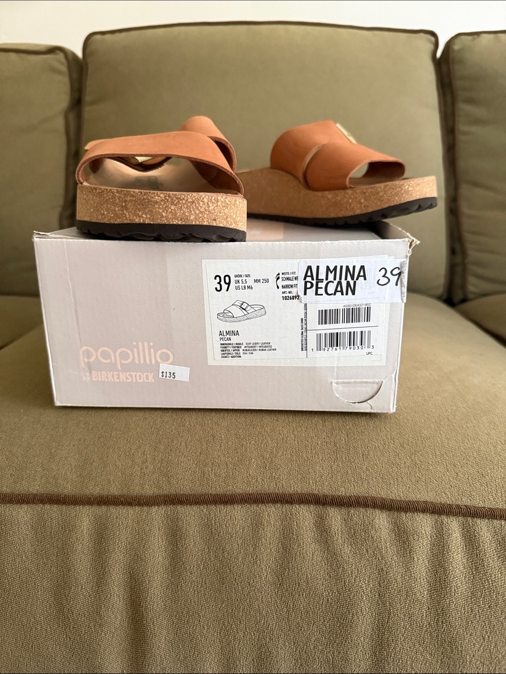 Birkenstock Almina Kids Sandals - Pecan Brown